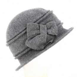 Josiane Beige Wool Cloche Hat - Traclet