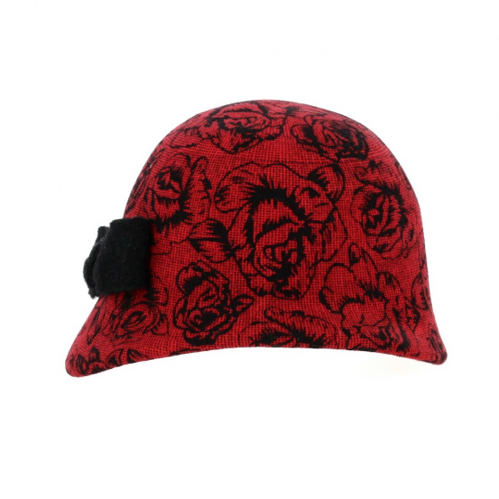 Chapeau cloche rouge Manon Chapeau cloche rouge Manon