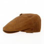 Wayne Camel Leather Cap - Traclet