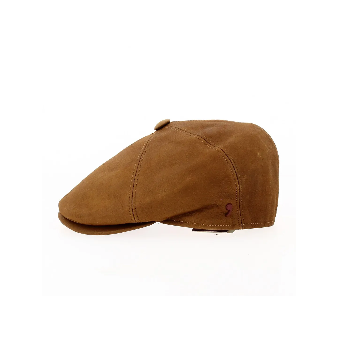 Casquette Cuir Wayne Camel - Traclet Reference : 18203 | Chapellerie Traclet