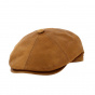 Wayne Camel Leather Cap - Traclet