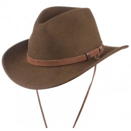 Fedora Silverton Brown Wool Hat Scippis - Traclet