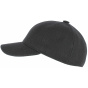 Black Panno Baseball Cap with Ear Flaps - Traclet