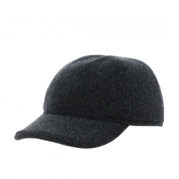 Anthracite Wool Baseball Cap - Traclet