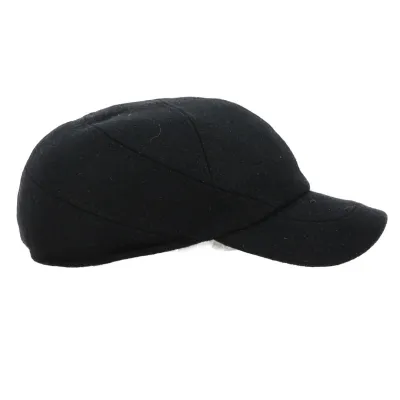 Casquette Baseball Cache-Oreilles Impermeable Noir - Bugatti Reference : 7677 | Chapellerie Traclet