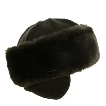 Toque Chamonix Fourrure made in france- Marron