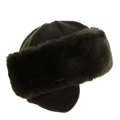 Toque Chamonix Fourrure made in france- Marron
