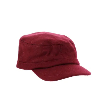 Burgundy Army Cap Cockney - Traclet Reference: 19364 | Traclet Hat Shop