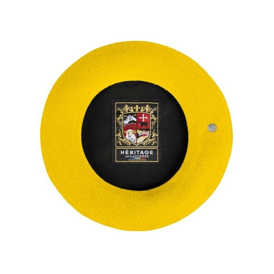 Béret L'Authentique Jaune Vif - Héritage par Laulhère