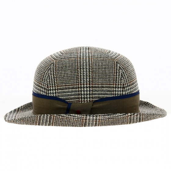 Chapeau melon Laine velours gris - Alfonso d'Este