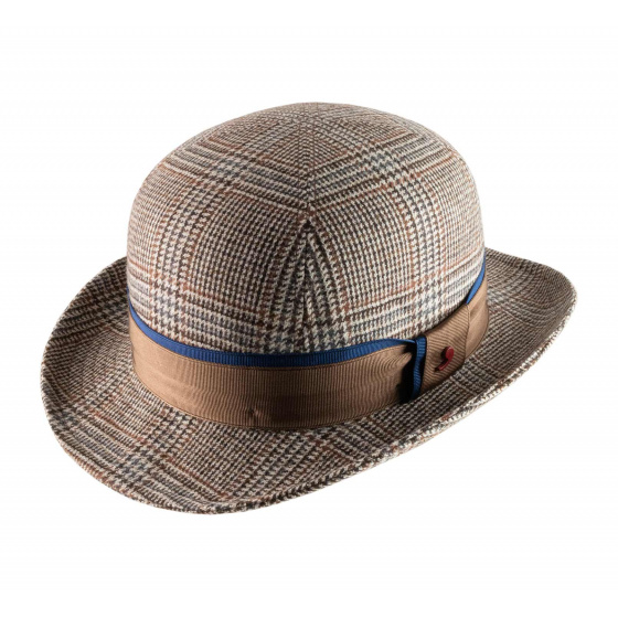 Chapeau melon Laine velours gris - Alfonso d'Este
