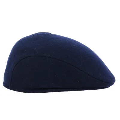 Casquette Bombée Cache-oreilles laine marine- Traclet