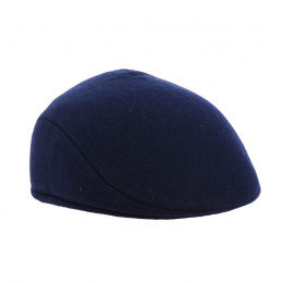 Casquette Bombée Cache-oreilles laine marine - Traclet