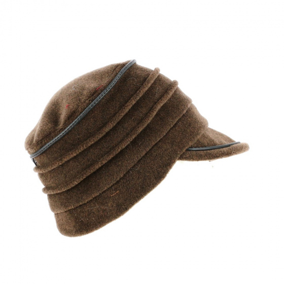 Women's Anna Fleece Cap Light Brown - TRACLET