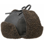 Verona Faux Fur Ushanka Black & Brown - Stetson
