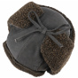Verona Faux Fur Ushanka Black & Brown - Stetson