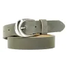 Women's Giorgia Khaki Leather Belt - Traclet  Reference: 18448 | Traclet Hat Shop