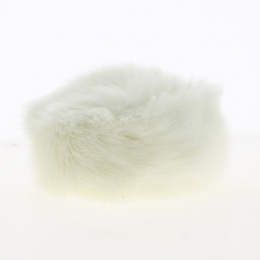 Courchevel White Fake Fur Toque - Traclet