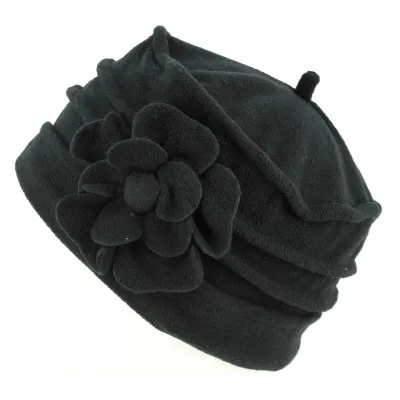Toque Paris Polaire Fleur - Traclet  Reference : 19395| Chapellerie Traclet
