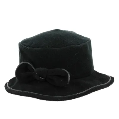 Black fleece bucket hat Reference: 11185 | Traclet Hatmakers