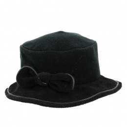 Black fleece bucket hat - Traclet