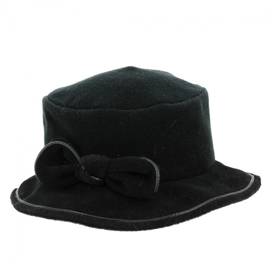 Black fleece bucket hat - Traclet