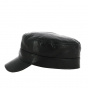 Black Leather Cuban Cap Booster - Traclet