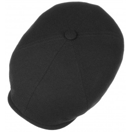 Stetson Brooklin Casper Wool, Cotton & Cashmere Cap in Black