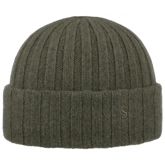 Surth Olive Cashmere Beanie - Stetson