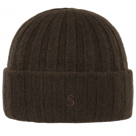 Brown Surth Cashmere Beanie - Stetson