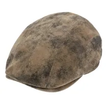 Manatee Vintage Leather Flat Cap - Traclet - Traclet Hat Shop Reference: 19406| Traclet Hat Shop