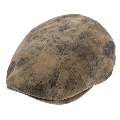 Casquette Plate Manatee Cuir Vintage - Traclet   - Chapellerie Traclet Reference : 19406| Chapellerie Traclet