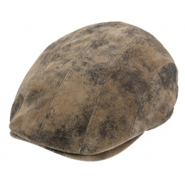 Manatee Vintage Leather Flat Cap - Traclet