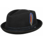 Diamond Porkpie Black Hat - Stetson