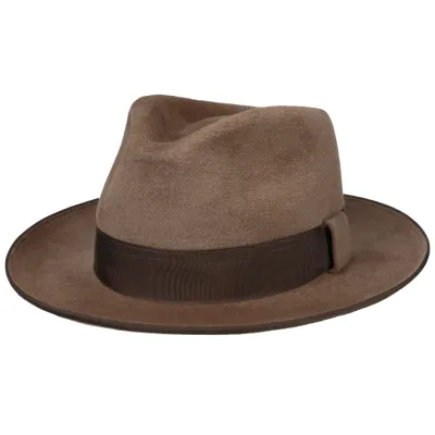Collins Brown Fur Felt Fedora Hat - Stetson Reference: 19408| Traclet Hat Shop
