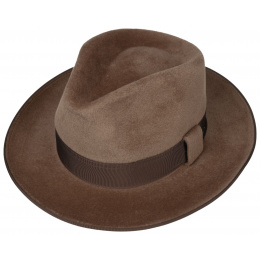 Fédora Collins brown felt hat - Stetson