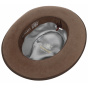 Collins Brown Fur Felt Fedora Hat - Stetson