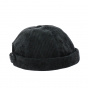 Black Velvet Effect Docker Beanie Cooper - Mtm