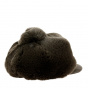 brown fur newsboy cap