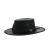 Black Squashy Kangaroo Leather Hat - Barmah Reference: 3547 | Traclet Hat Shop