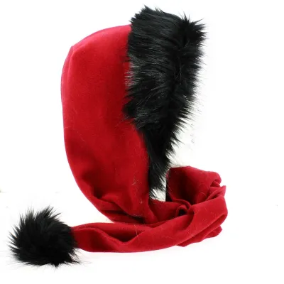 Scarf / Hood Shae Fleece & Faux Fur Red - Mtm Reference: 7722 | Traclet Hat Shop