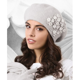 Alice Grey Wool Beret - Traclet