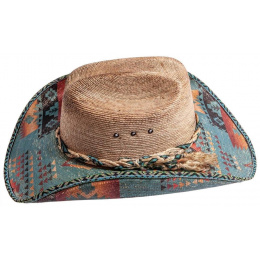 Chapeau Cowboy Resistol Paille Naturelle Vintage 1970 - Taille 6 7/8