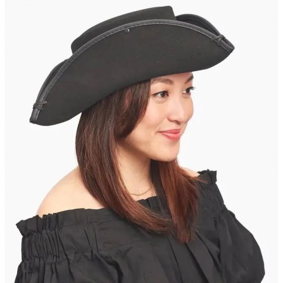 Leather Tricorn Hat - Captain Morgan