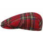 Flat Cap Red Wool -Traclet