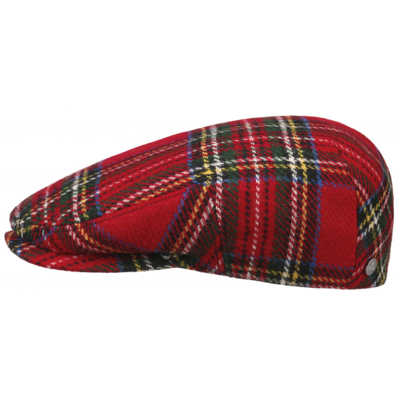 Flat Cap Red Wool -Traclet