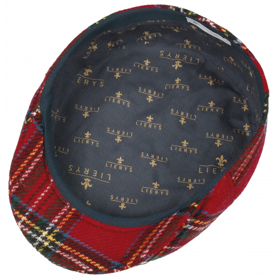 Red Wool Flat Cap -Traclet Red Wool Flat Cap -Traclet