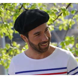 Classic Organic Cotton Beret Black - Le Béret Français