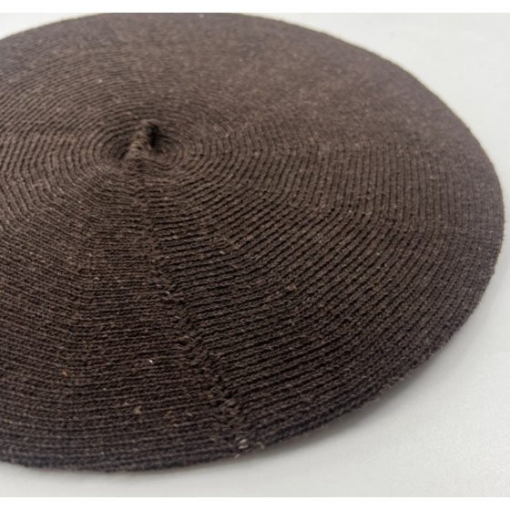Classic Organic Cotton Brown Beret - Le Béret Français