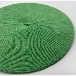 Classic Organic Cotton Beret Lime Green - Le Béret Français